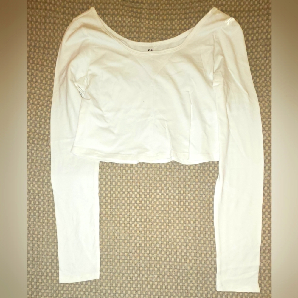White Long Sleeve Top